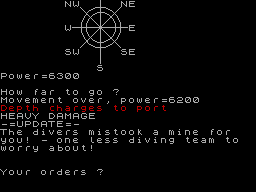 Polaris screenshot 2 for ZX Spectrum